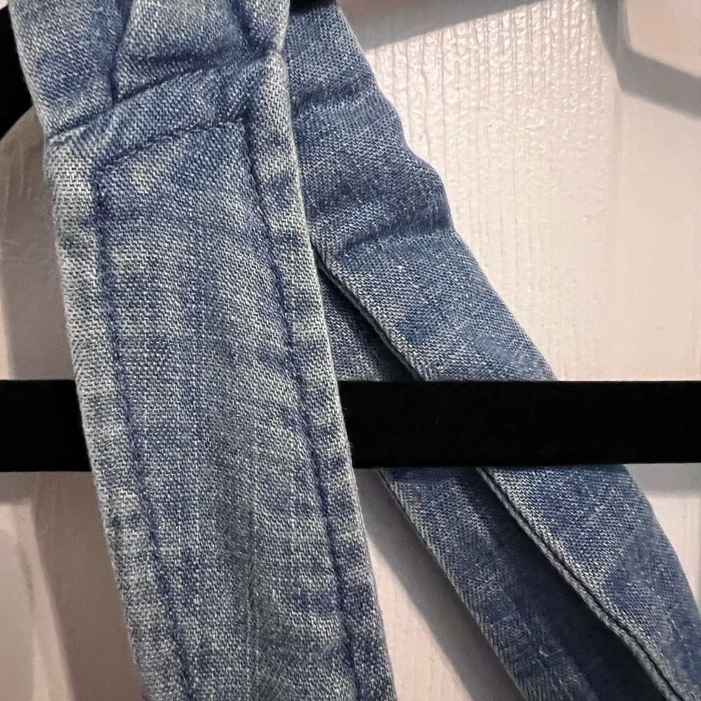 LOFT Chambray Light Blue Denim Dress. NWT size 10P - Picture 6 of 9